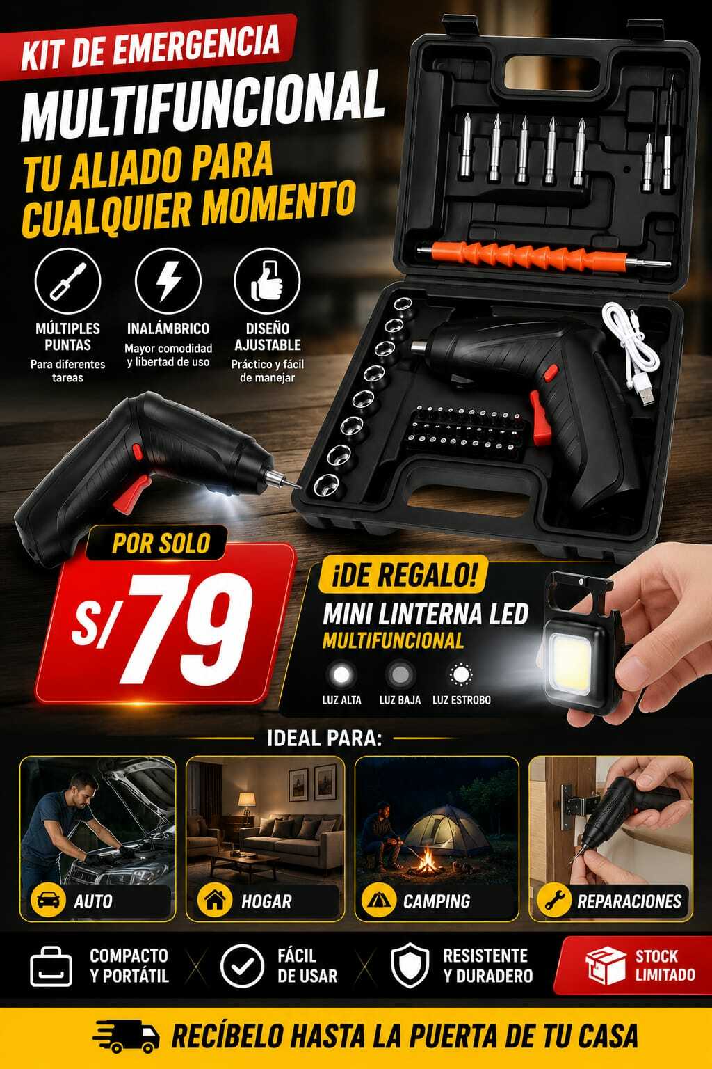 Kit Multifuncional Para Emergencias